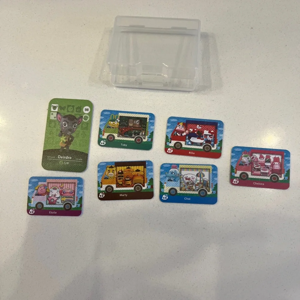 Lot of 7 animal crossing cards
